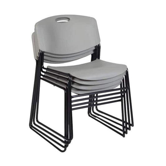 Zim Grey Stack Chair (4-Pack)