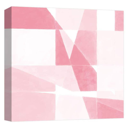 ''Pink Geometry II'' Canvas Abstract Wall Art 15 in. x 15 in.