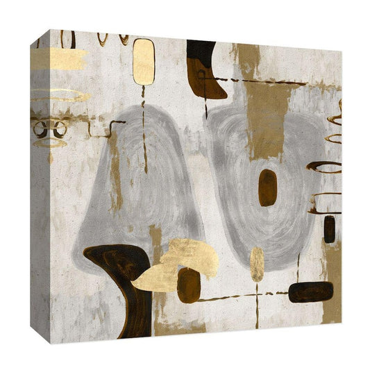 ''Golden Touches IV'' Canvas Abstract Wall Art 15 in. x 15 in.