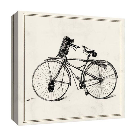 ''Old Bike III'' Canvas Abstract Wall Art 15 in. x 15 in.