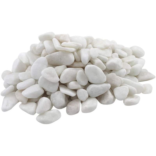 0.4 cu. ft., 0.5 in. to 1.5 in. Snow White Pebble (30-Pack Pallet)