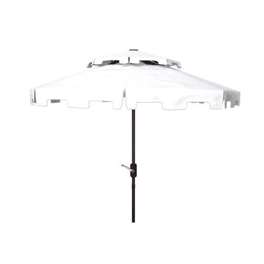 Zimmerman 9 ft. Aluminum Market Tilt Patio Umbrella in White